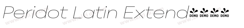 Peridot Latin Extend字体转换